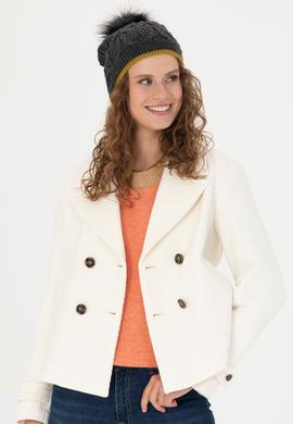 Kadın Krem Kaşe Mont - 50271203029