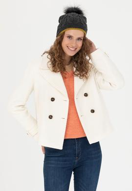 Kadın Krem Kaşe Mont - 50271203029