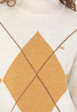 Kadın Krem Balıkçı Yaka Kazak - 50272038001