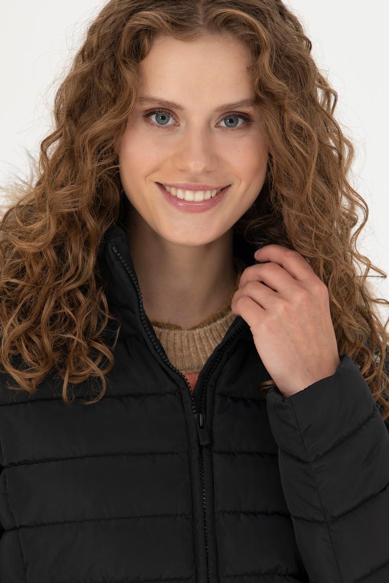 Kadın Siyah Mont - 50271095013