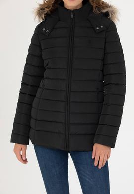 Kadın Siyah Mont - 50271095013