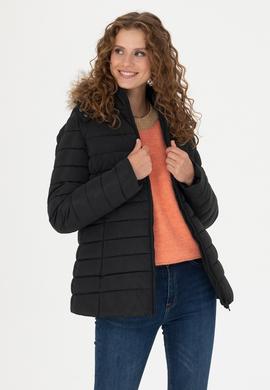 Kadın Siyah Mont - 50271095013