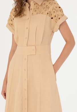 Kadın Camel Dokuma Elbise - 50262576008