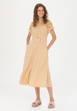 Kadın Camel Dokuma Elbise - 50262576008