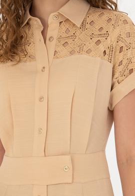 Kadın Camel Dokuma Elbise - 50262576008