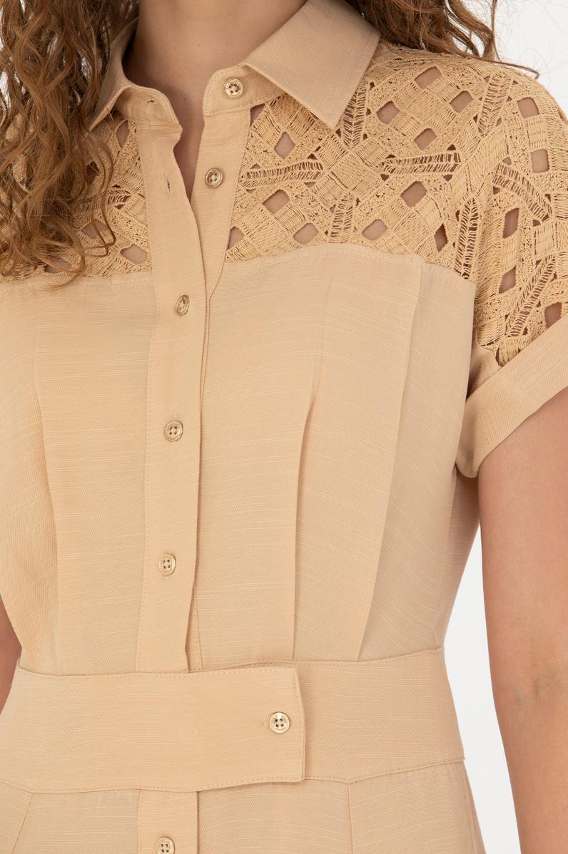 Kadın Camel Dokuma Elbise