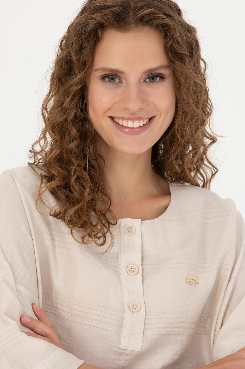 Kadın Taş Kısa Kollu Gömlek