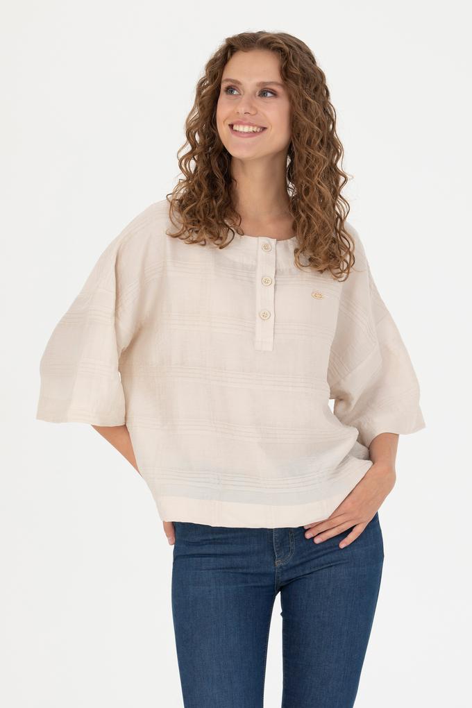 Kadın Taş Kısa Kollu Gömlek