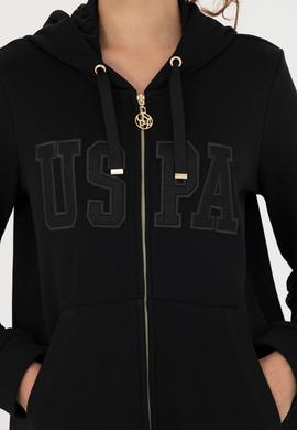 Kadın Siyah Kapüşonlu Sweatshirt - 50271528004