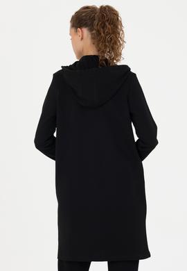 Kadın Siyah Kapüşonlu Sweatshirt - 50271528004