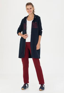 Kadın Lacivert Kapüşonlu Sweatshirt - 50271528012