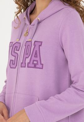 Kadın Lila Kapüşonlu Sweatshirt - 50271528024