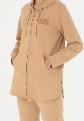 Kadın Kum Kapüşonlu Sweatshirt - 50273789052