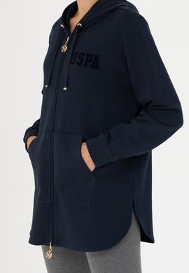 Kadın Lacivert Kapüşonlu Sweatshirt - 50273789004