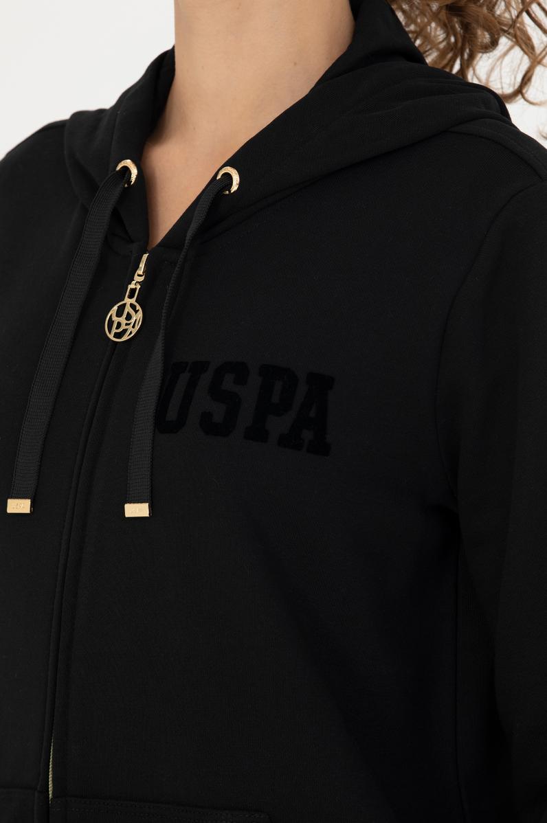 Kadın Siyah Kapüşonlu Sweatshirt