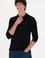 Erkek Siyah Basic Sweatshirt