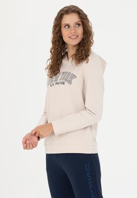 Kadın Krem Kapüşonlu Sweatshirt - 50276601005