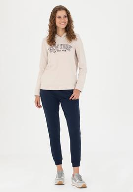 Kadın Krem Kapüşonlu Sweatshirt - 50276601005