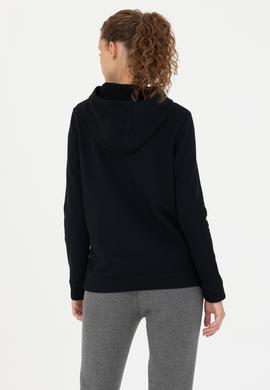 Kadın Siyah Kapüşonlu Sweatshirt - 50276601015