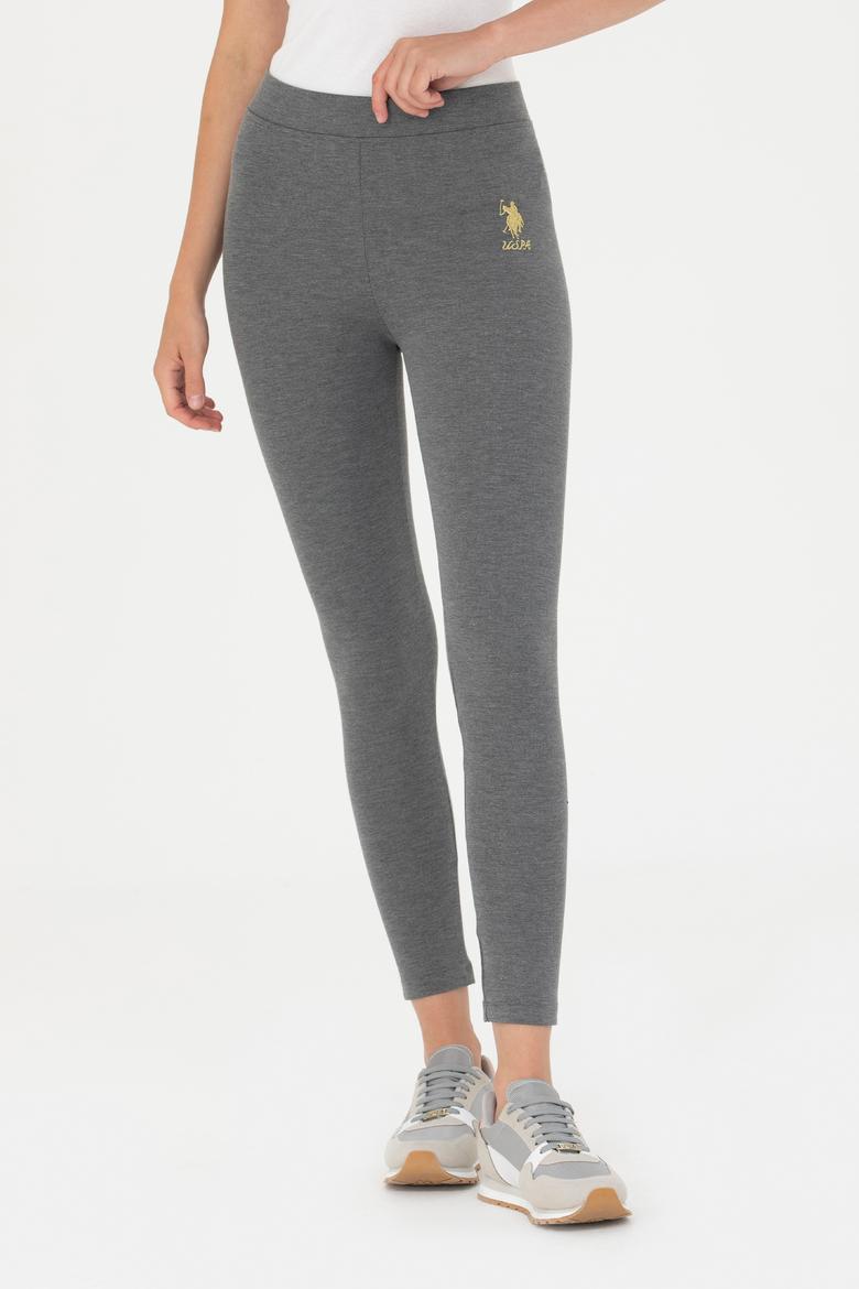 Kadın Antrasit Melanj Tayt - 50277168018