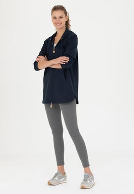 Kadın Antrasit Melanj Tayt - 50277168018