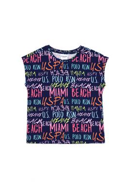 Kız Çocuk Kırmızı Bisiklet Yaka Tişört - 50276748012