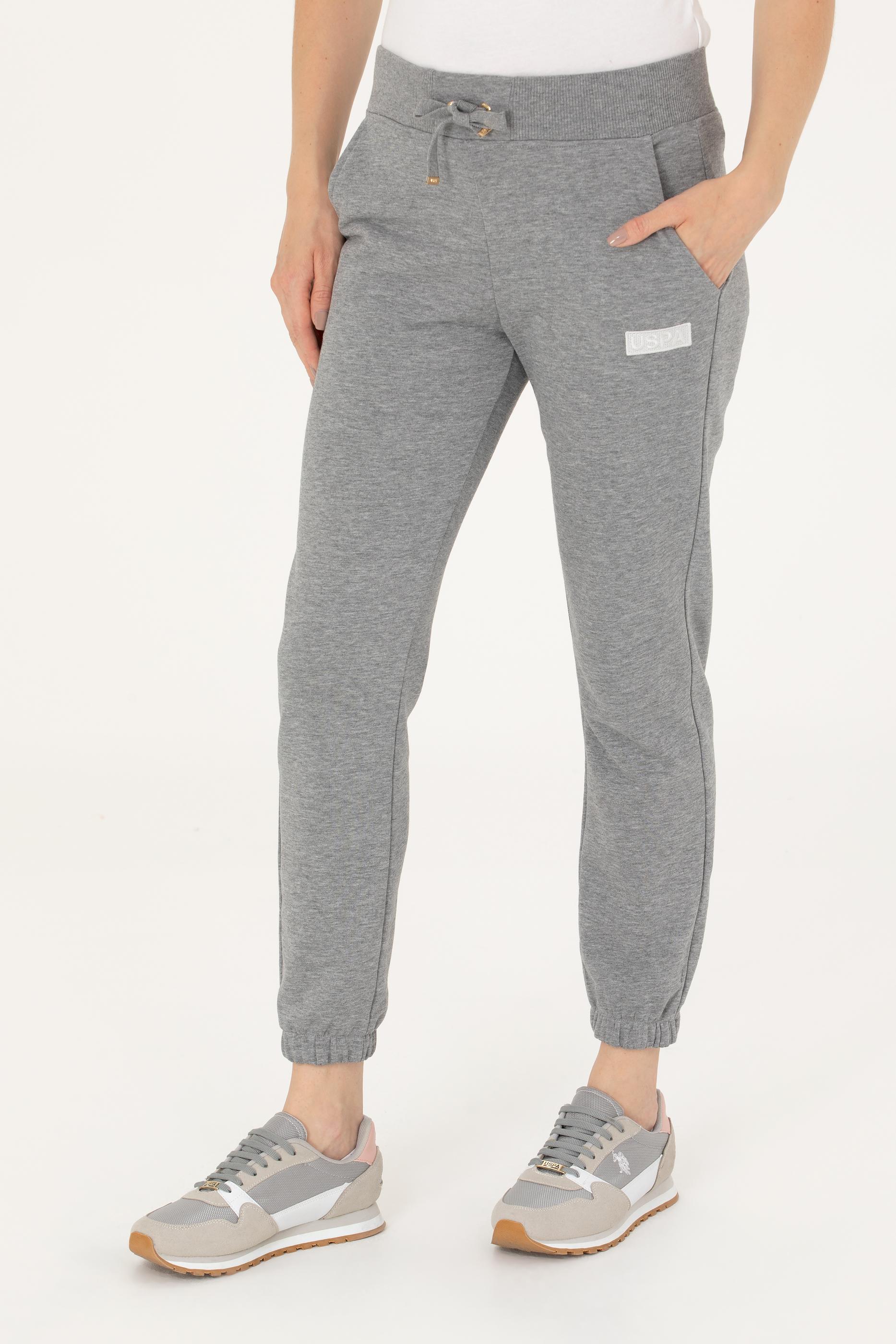 Kadın Gri Melanj Eşofman Altı