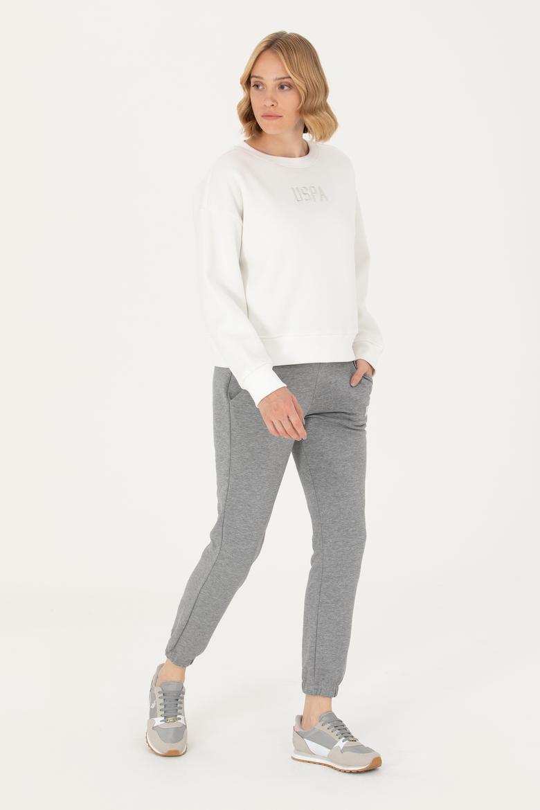 Kadın Gri Melanj Eşofman Altı - 50277191018