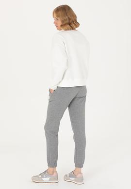 Kadın Gri Melanj Eşofman Altı - 50277191018