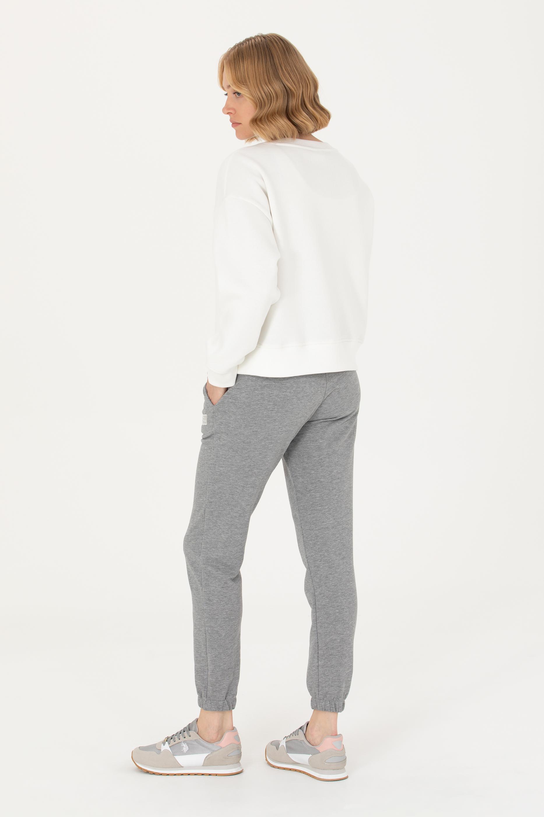 Kadın Gri Melanj Eşofman Altı