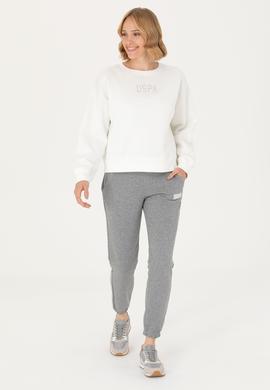 Kadın Gri Melanj Eşofman Altı - 50277191018