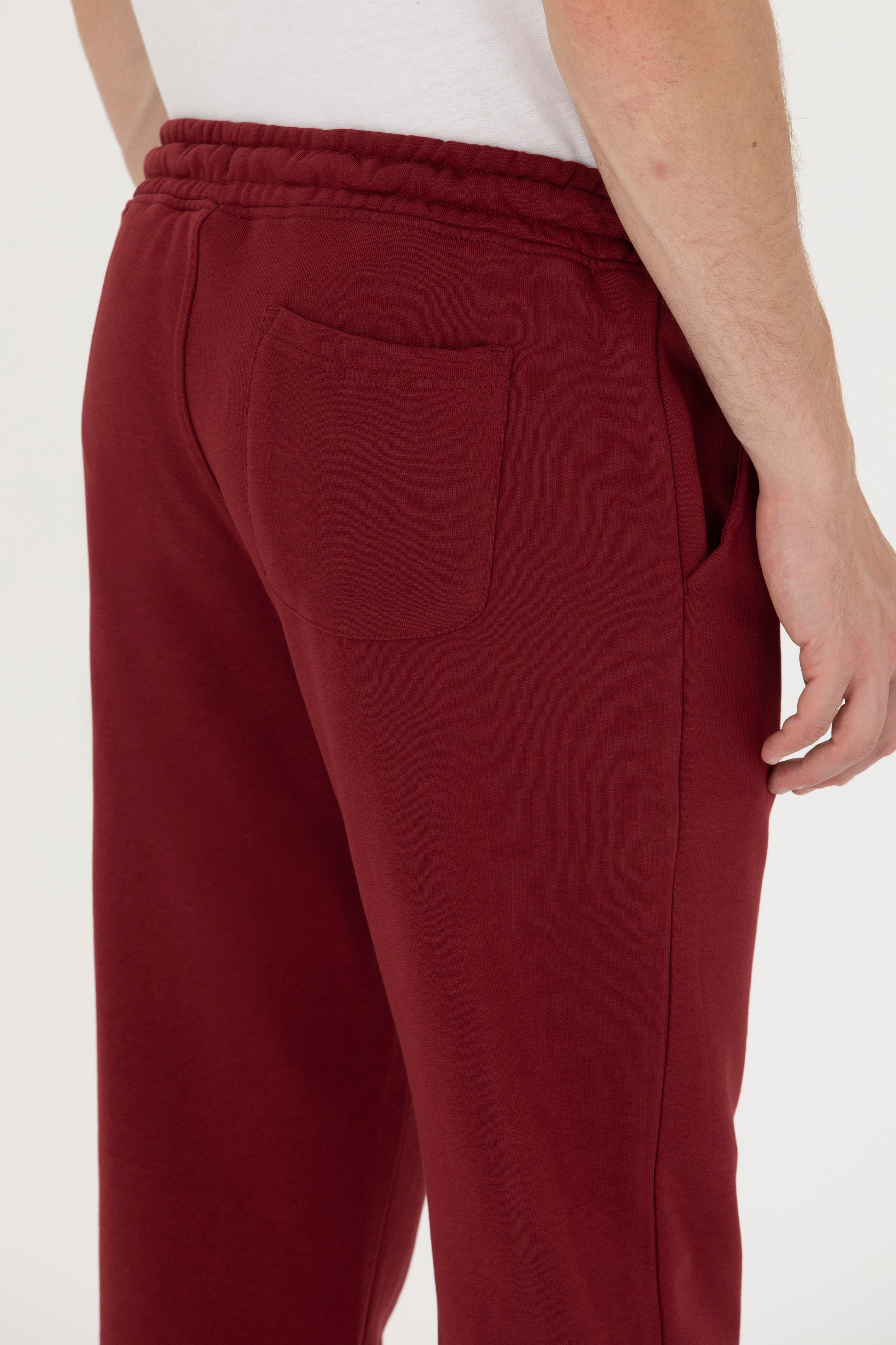 Erkek Bordo Eşofman Altı - Image 7