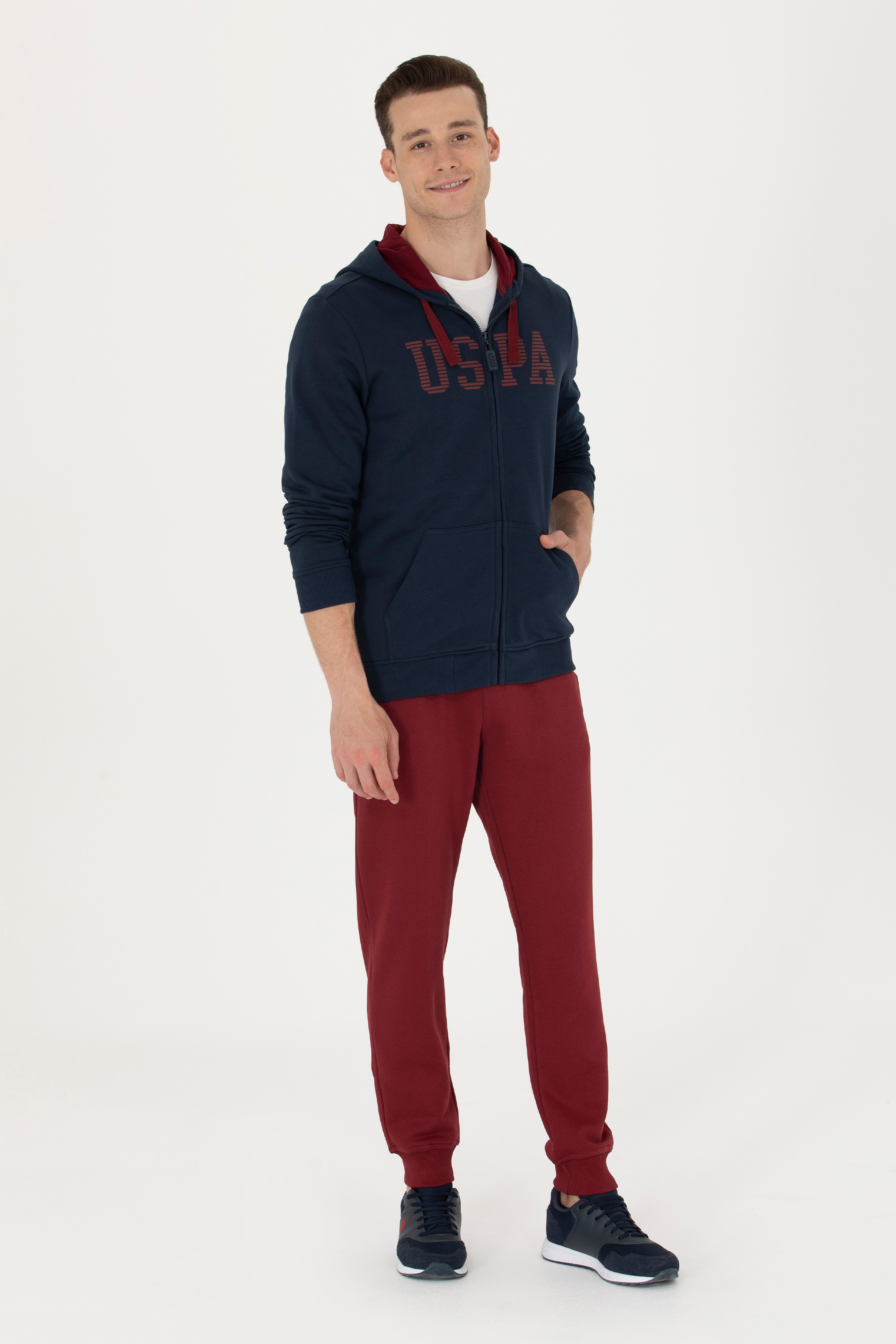 Erkek Bordo Eşofman Altı - Image 3