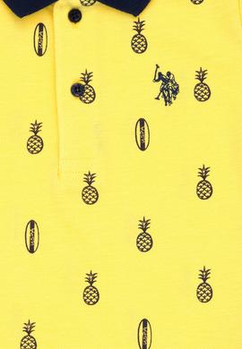 Erkek Çocuk Sarı Polo Yaka Tişört - 50278144038