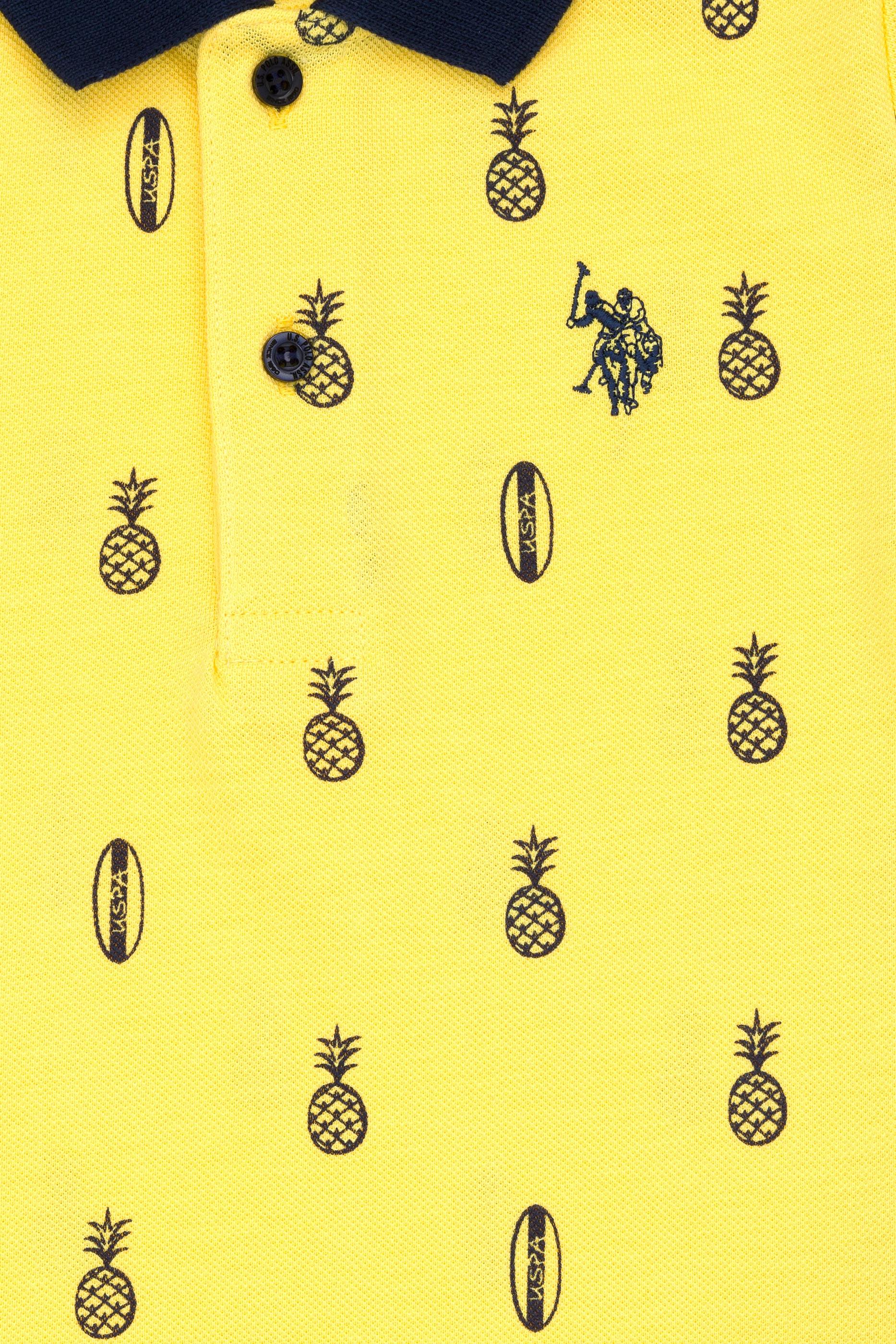 Erkek Çocuk Sarı Polo Yaka Tişört