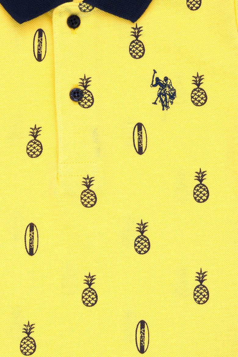 Erkek Çocuk Sarı Polo Yaka Tişört - 50278144038