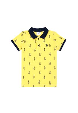 Erkek Çocuk Sarı Polo Yaka Tişört - 50278144038