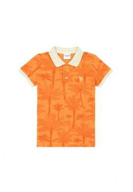 Erkek Çocuk Turuncu Polo Yaka Tişört - 50278151022