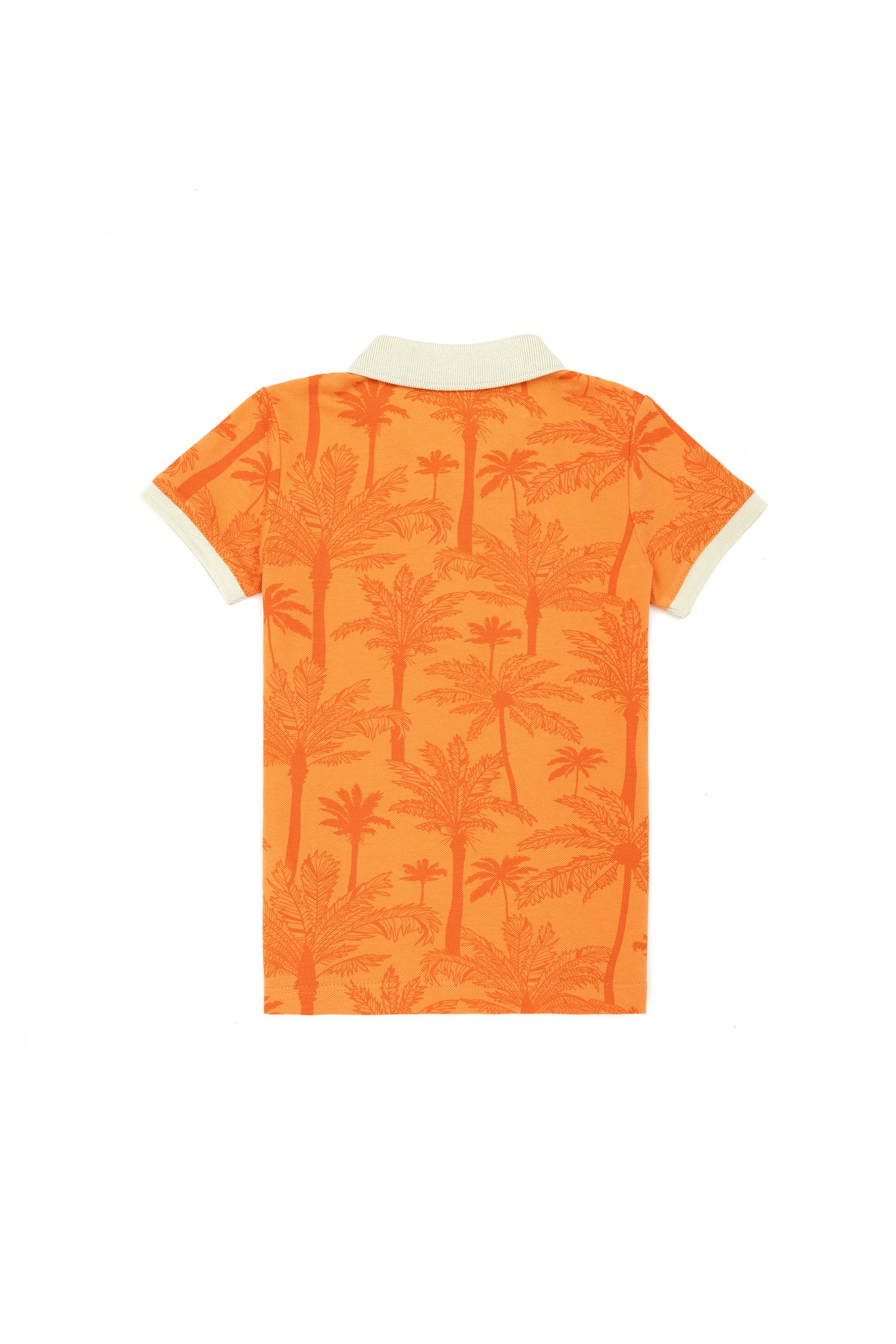 Erkek Çocuk Turuncu Polo Yaka Tişört