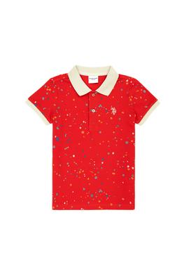 Erkek Çocuk Kırmızı Polo Yaka Tişört - 50278154049
