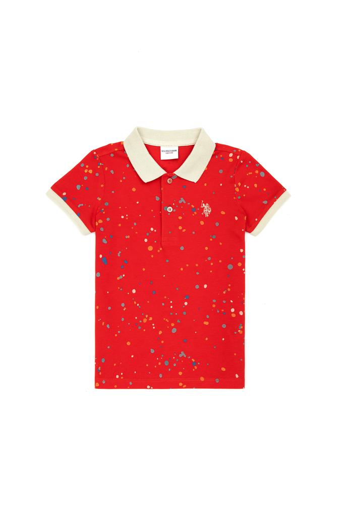 Erkek Çocuk Kırmızı Polo Yaka Tişört