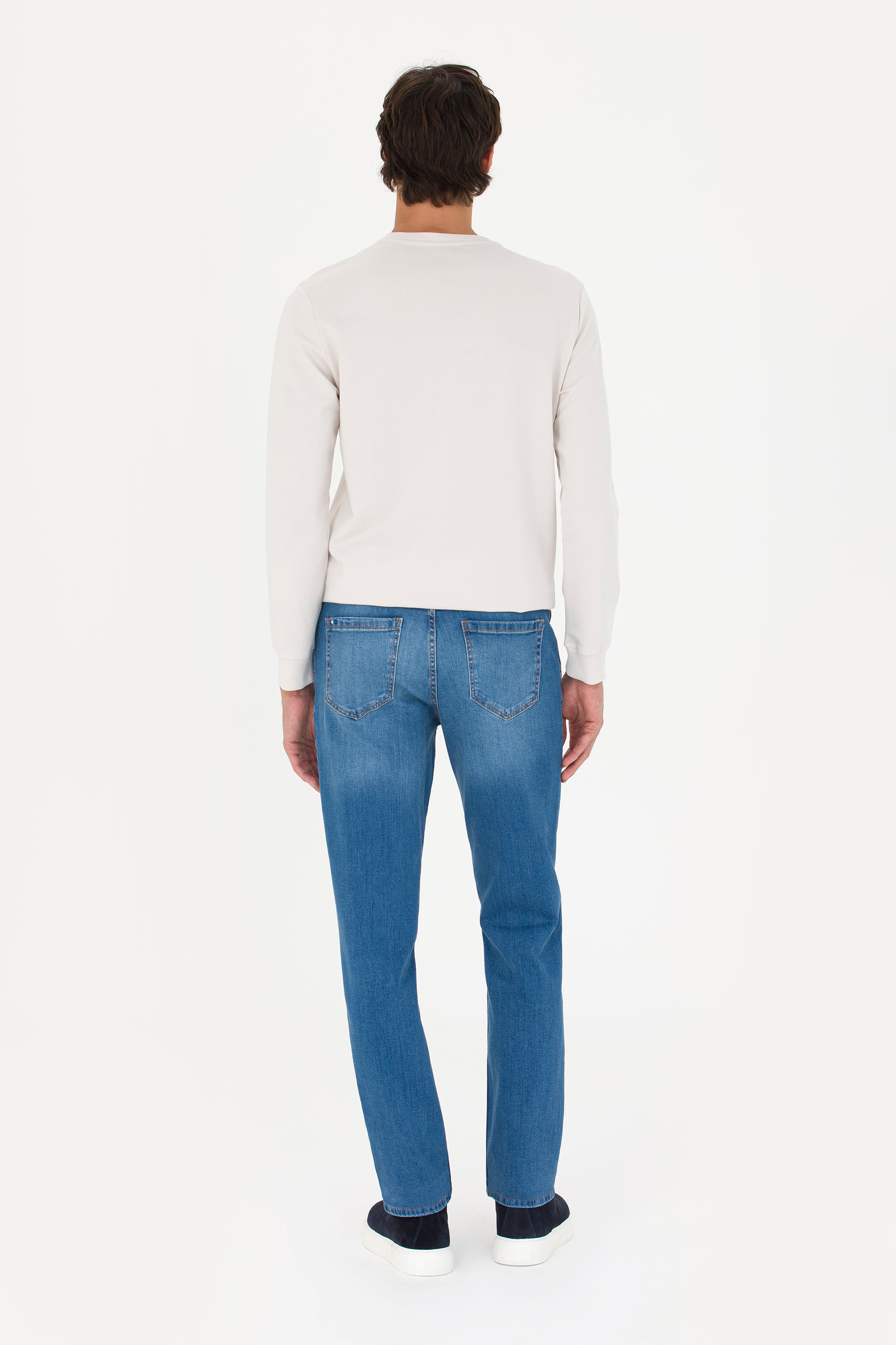 Erkek Mavi Jean Pantolon - Image 4