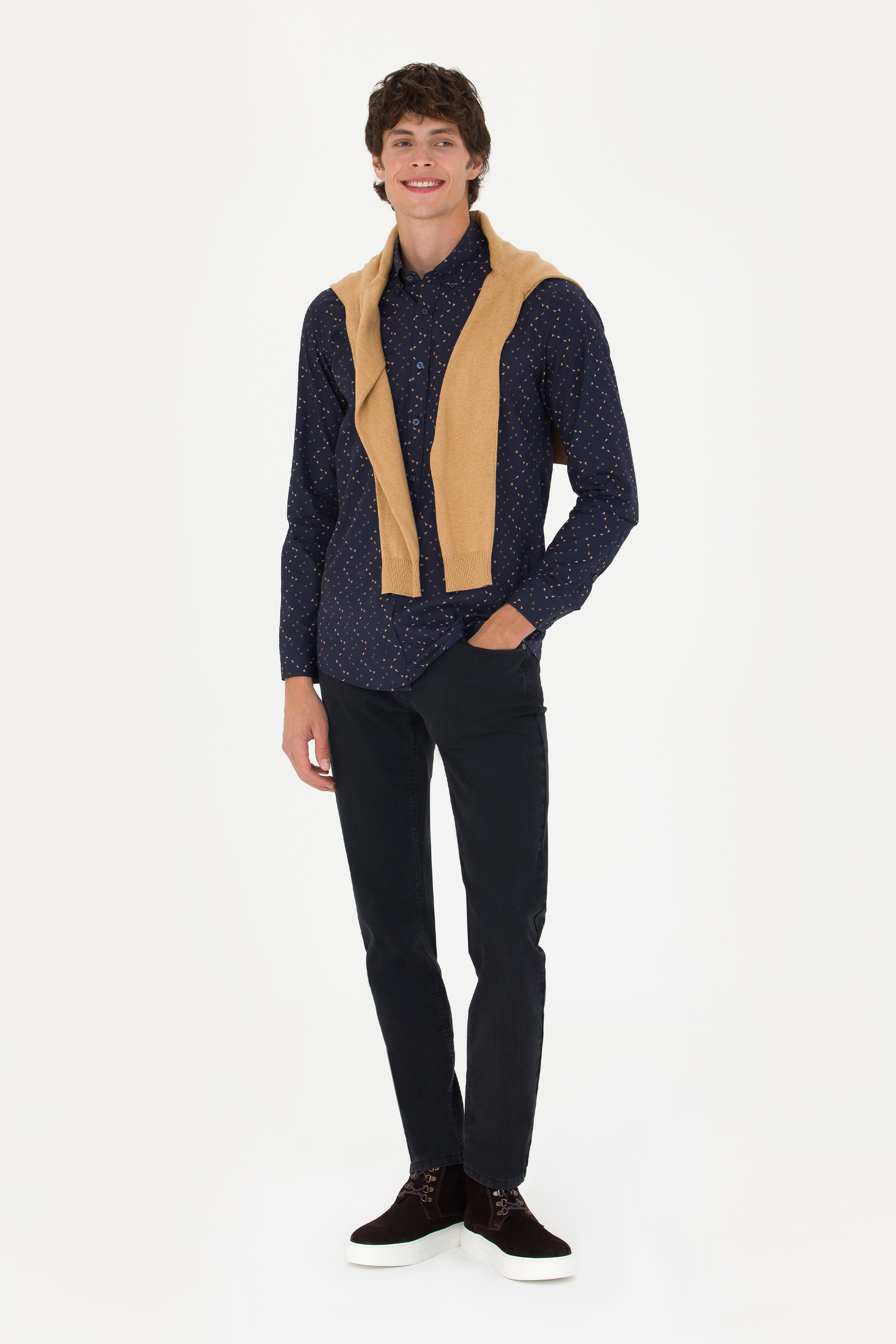 Erkek Siyah Jean Pantolon - Image 1