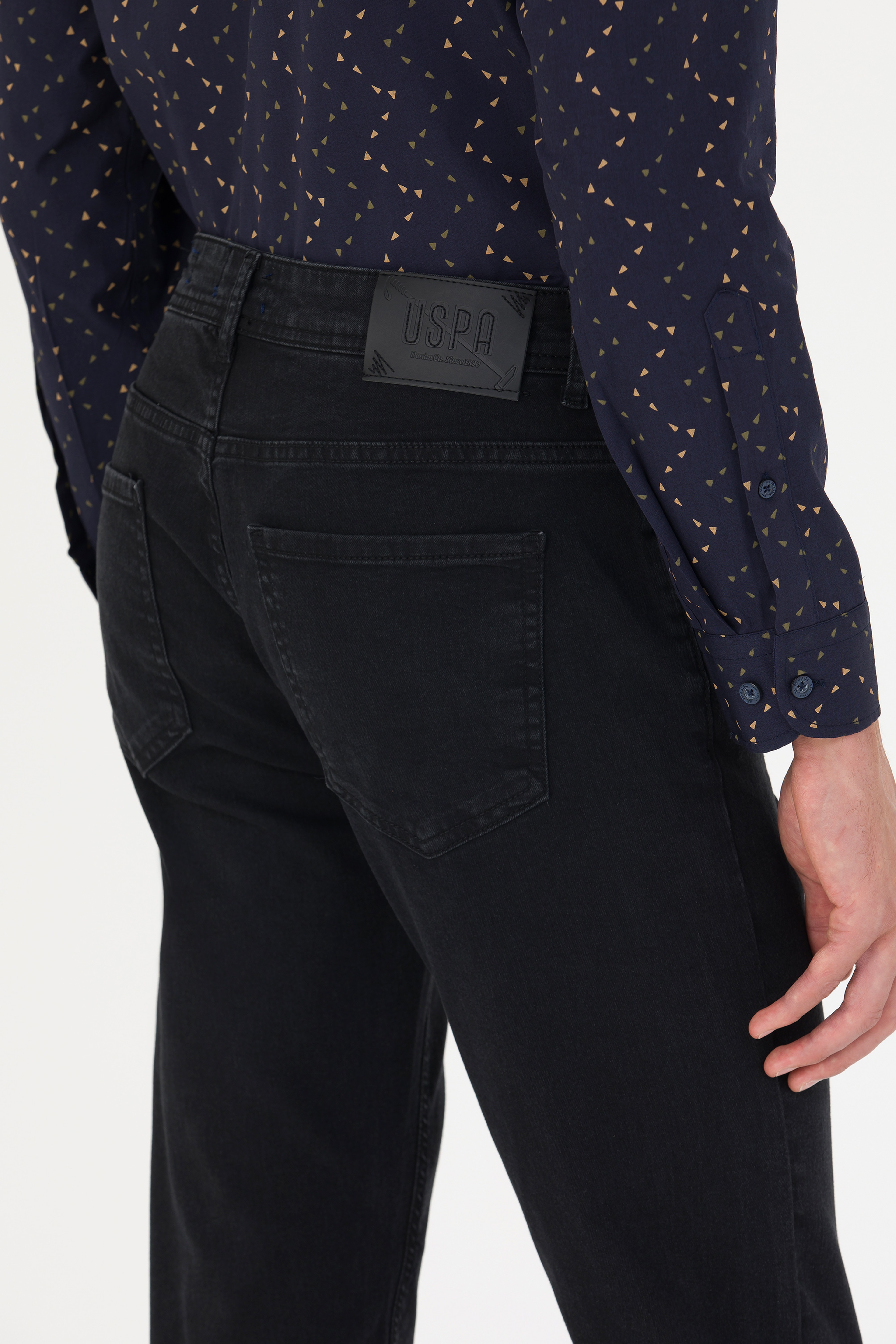 Erkek Siyah Jean Pantolon - Image 7
