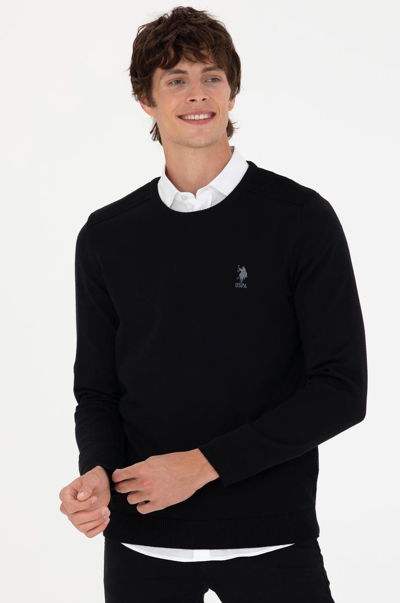 Erkek Siyah Basic Kazak