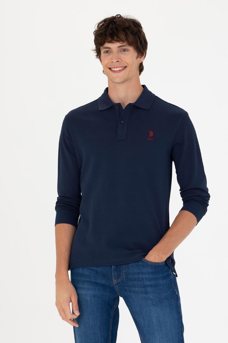 Erkek Lacivert Basic Sweatshirt