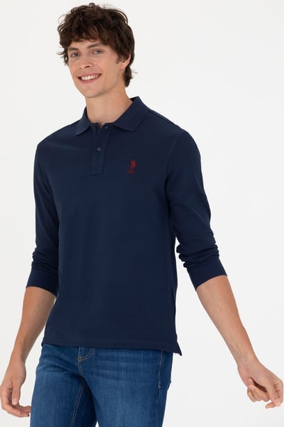 Erkek Lacivert Basic Sweatshirt