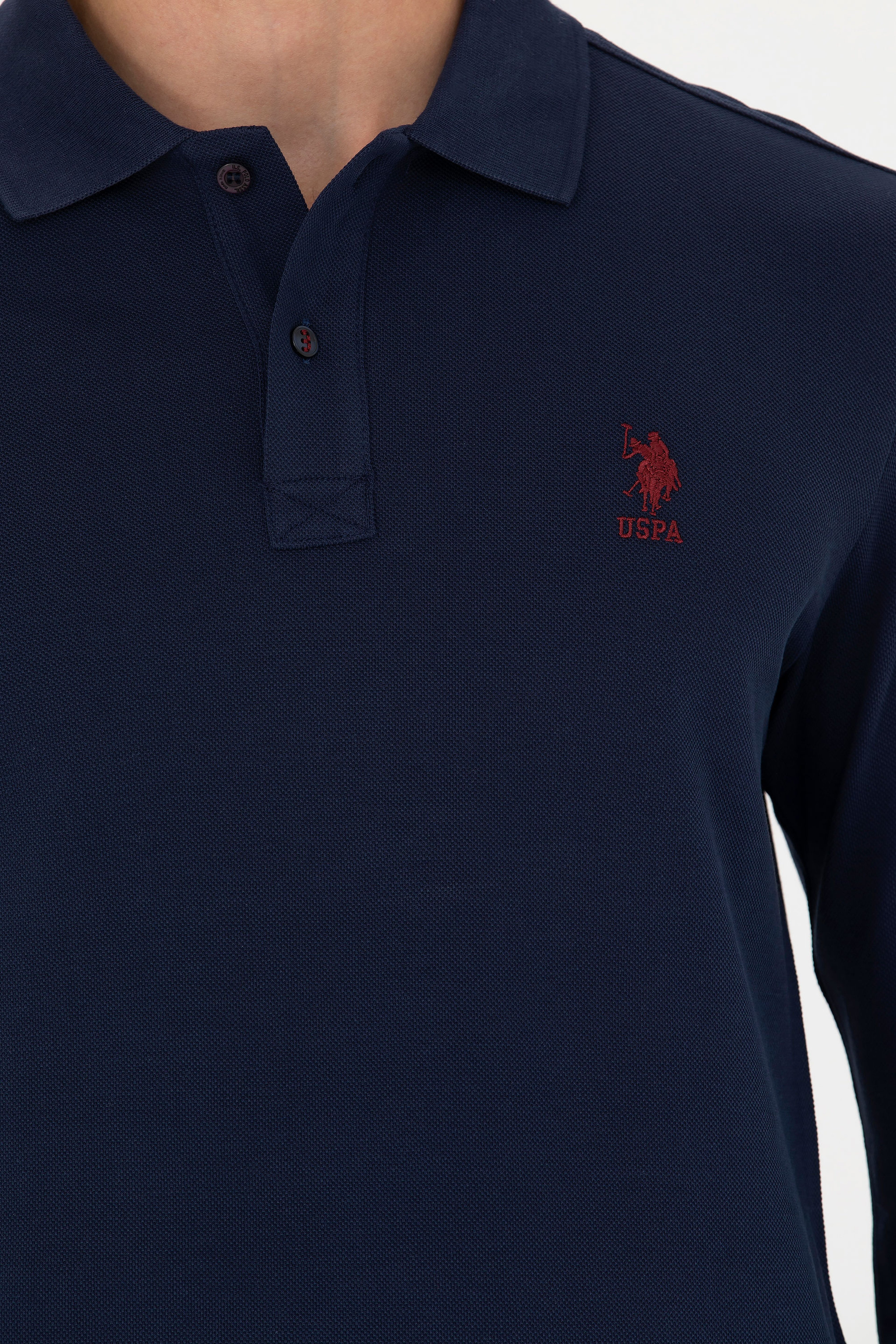 Erkek Lacivert Basic Sweatshirt - Image 7