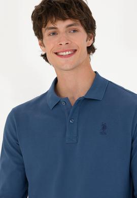 Erkek İndigo Basic Sweatshirt - 50269403168