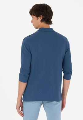 Erkek İndigo Basic Sweatshirt - 50269403168